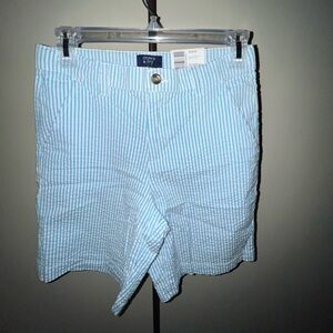 Crown & Ivy Blue and White Shorts